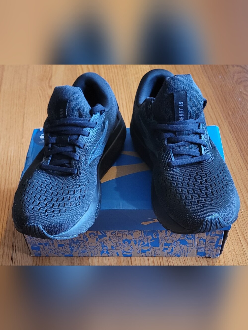Brooks Ghost 16 Black Running Shoes- NEW with Box (NIB) Size: 7 - Picture 5 of 13